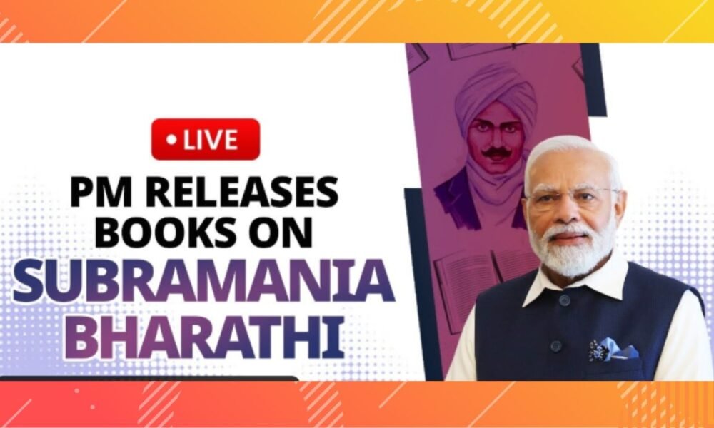 Prime Minister Narendra Modi paid a heartfelt tribute to the legendary Tamil poet and freedom fighter Subramania Bharathi